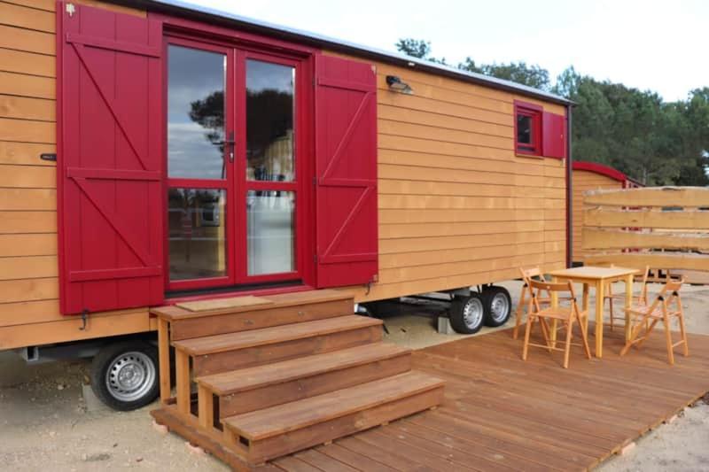 Roulottes Cocooning Au Coeur Des Landes Hotel Mees Exterior photo