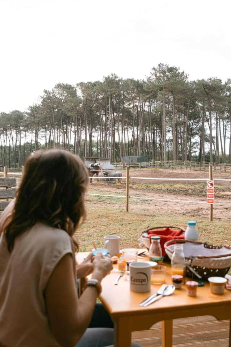 Roulottes Cocooning Au Coeur Des Landes Hotel Mees Exterior photo